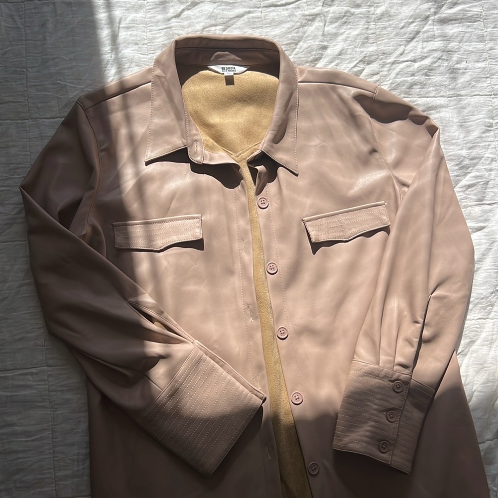 BB Dakota faux leather Shacket